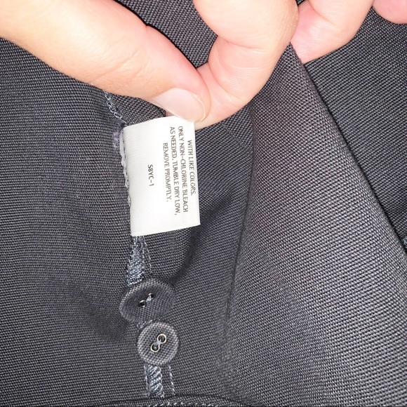 Eileen Fischer Button Up Blazer, PS Charcoal Grey - Picture 7 of 15